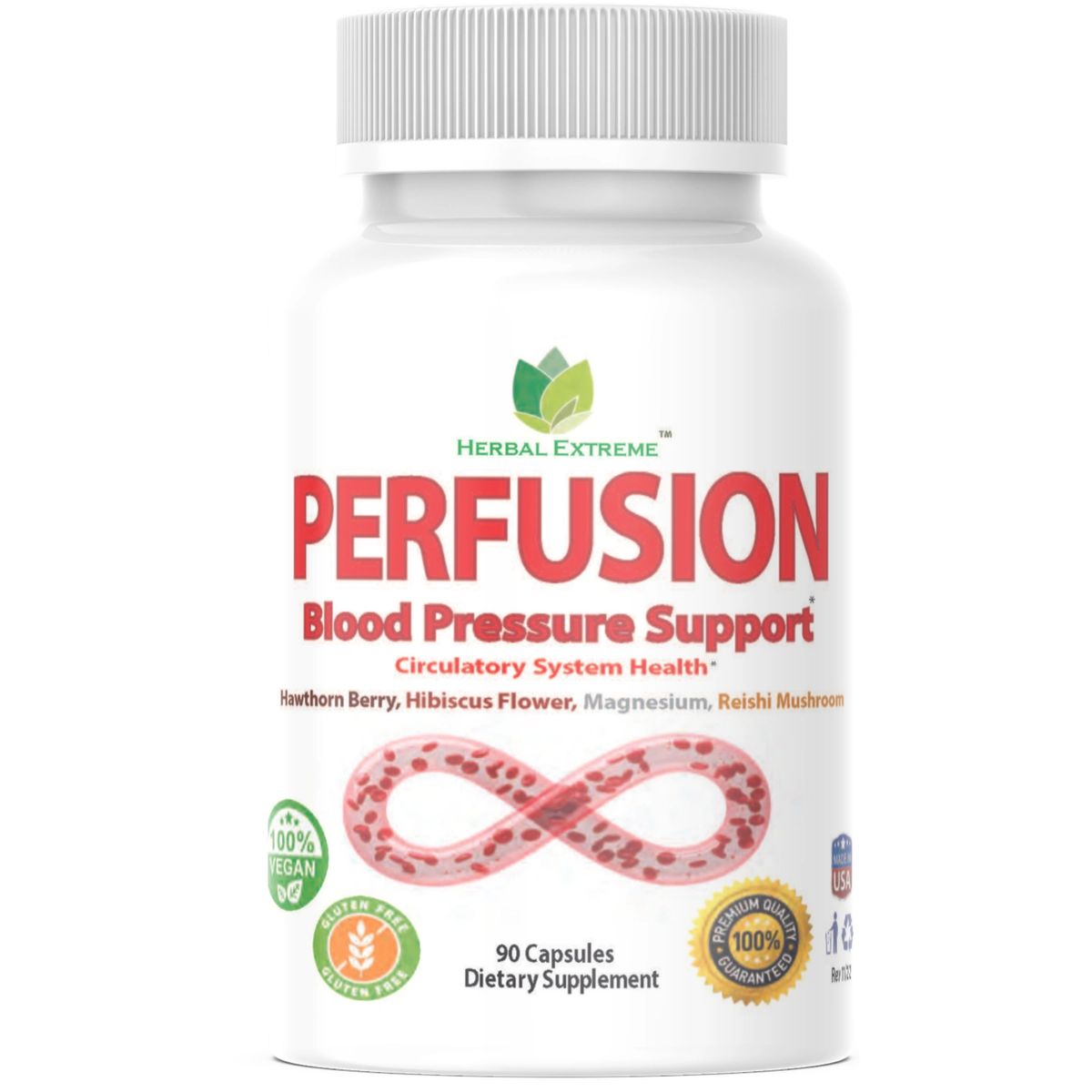 Perfusion Blood Pressure Support, Circulatory System Health, 90